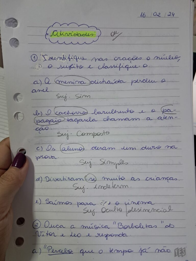 Como me organizo como professora
