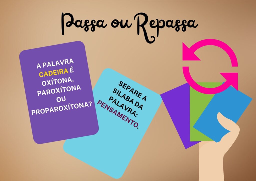 Passa ou repassa. Dinâmicas de volta às aulas.